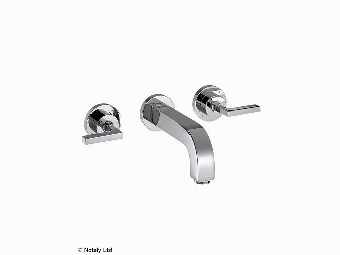 סוללת 3 חורים מהקיר לכיור,פייה באורך 222 ממ,רוזטות נפרדות,סד' אקסור ציטריו,דורשת חלק פנימי 103031 3