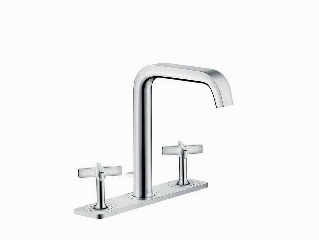 סוללה 3 חורים מהמשטח לכיור רחצה,עם פייה בגובה 170 ממ,כולל פלטה,כולל ונטיל,מסד' אקסור ציטריו E 3