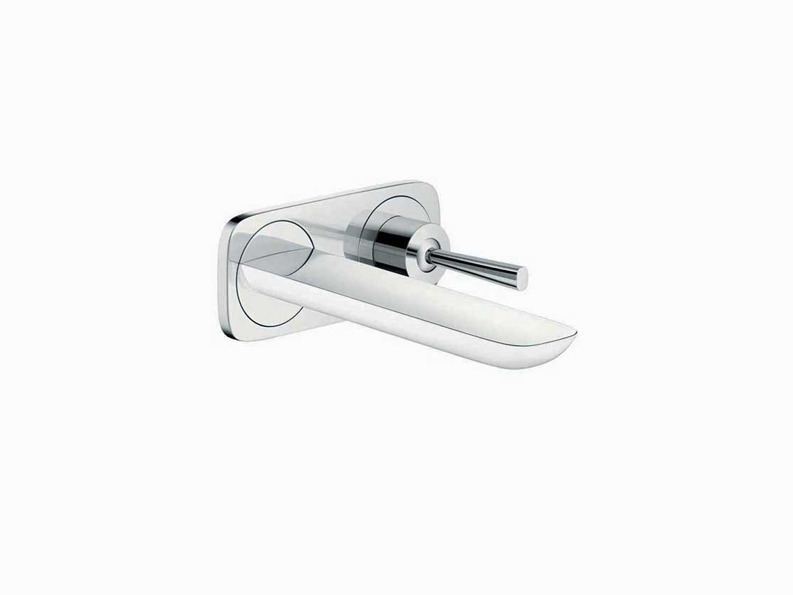 סוללת פרח צמודת קיר + פיית מילוי 165 מ"מ  סד' פורה וידה בגימור כרום, דורש פנימי 13622180 3