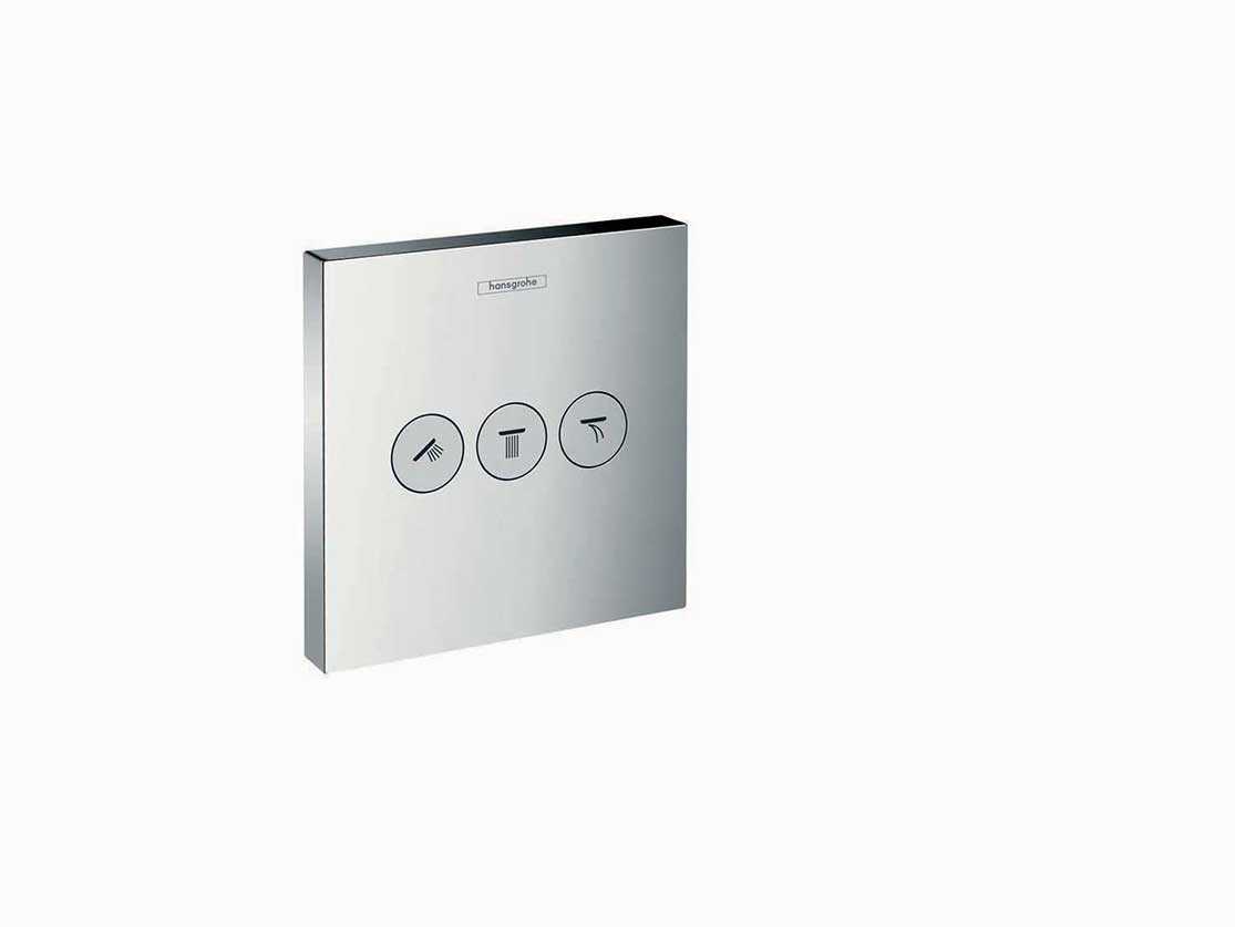 ערכה חיצונית למחלק עם 3 כפתורי ניתוק מסדרת סלקט  דורש חלק פנימי 01800180 3