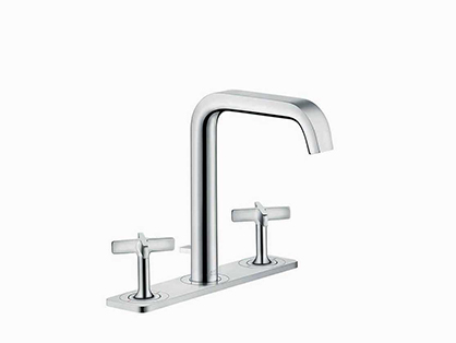 סוללה 3 חורים מהמשטח לכיור רחצה,עם פייה בגובה 170 ממ,כולל פלטה,כולל ונטיל,מסד' אקסור ציטריו E