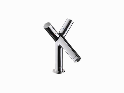 סוללת פרח קצר עם שתי ידיות (ג'ירף) לכיור רחצה