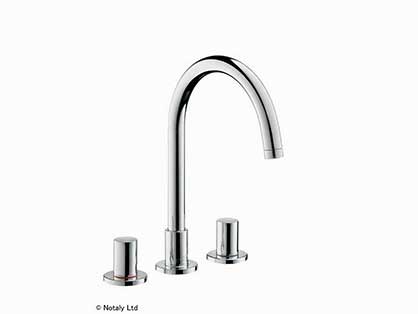 סוללה לכיור רחצה - 3 חלקים כולל ונטיל